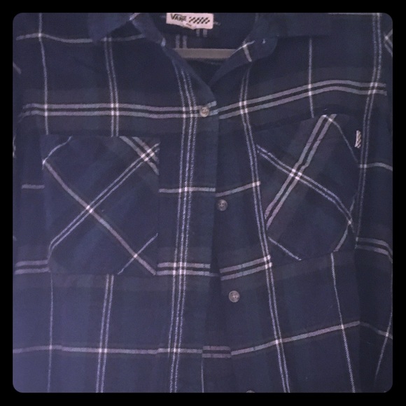 Vans women's plaid button down