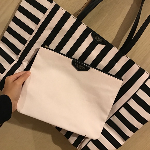 Striped tote bag victoria's secret - Picture 1 of 4