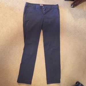 Blue khaki capris