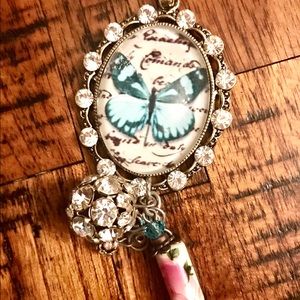 Butterfly pendant necklace