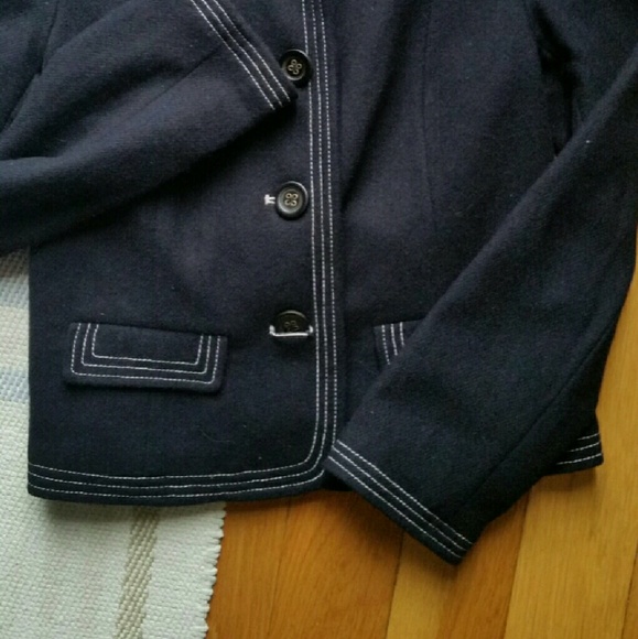 Navy wool jacket - Picture 2 of 3
