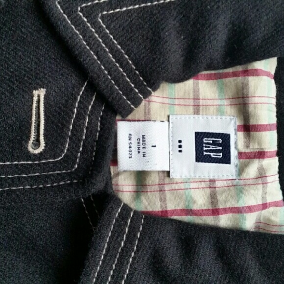 Navy wool jacket - Picture 3 of 3