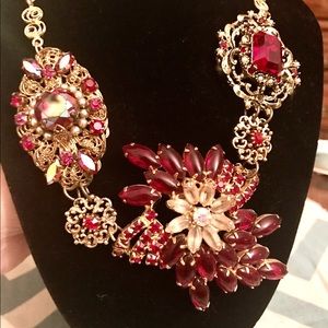 Vintage brooch necklace
