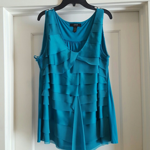 Teal blouse fro Macy's.