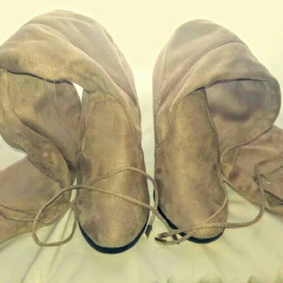 SUADE long THIGH heel boots