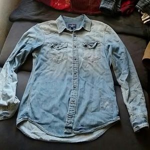 American eagle denim,shirt