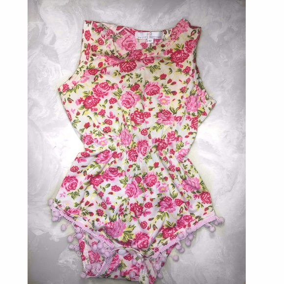 9-12 month romper + head wrap