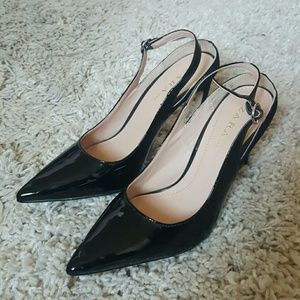 Black Slingback Heels