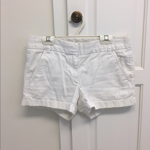 JCREW white 3" crew shorts!
