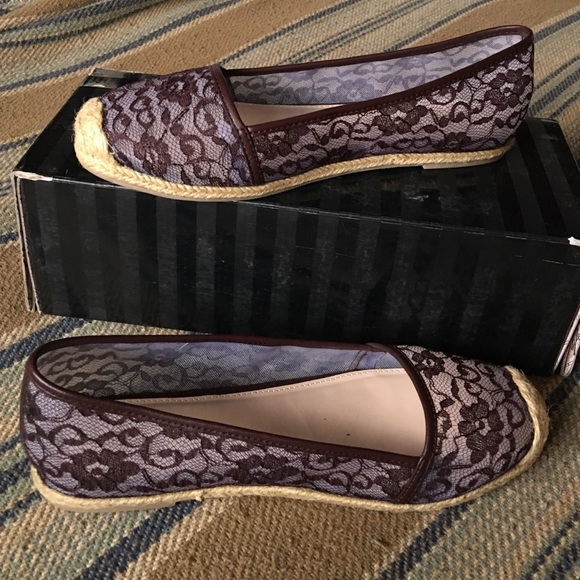 NWB Victoria's Secret Pinot noir espadrilles