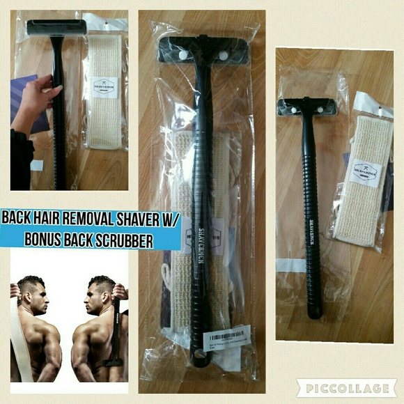 Other - "SALE" BACK HAIR REMOVAL SHAVER w/ BACK SCRUBBER