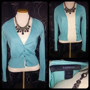 Express aqua Cardigan