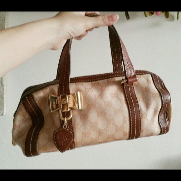 SOLD Authentic Gucci GG Duchessa Small Boston Bag