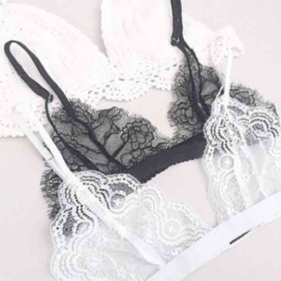 Free People Other - Set of two lace bralettes one white one black