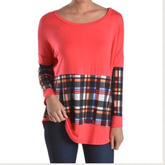 🎀1 SM LEFT🎀 Checker Print Top - Picture 2 of 3