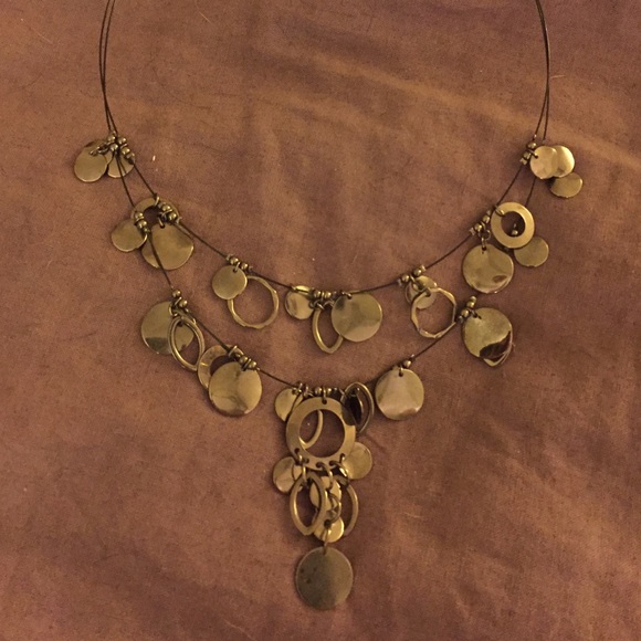 Stringed nickel necklace
