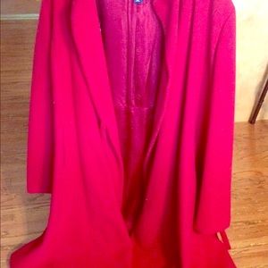 Red Gap Maternity Coat. Size Large