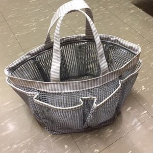 Grey shower caddy