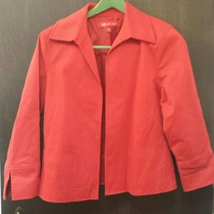 Sharp coral Anne Klein blazer M
