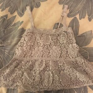 Abercrombie lace tank top