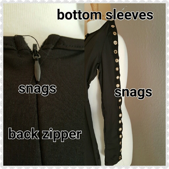 JUST IN. BLACK LACE UP SLEEVES JUMPSUIT - Picture 4 of 6