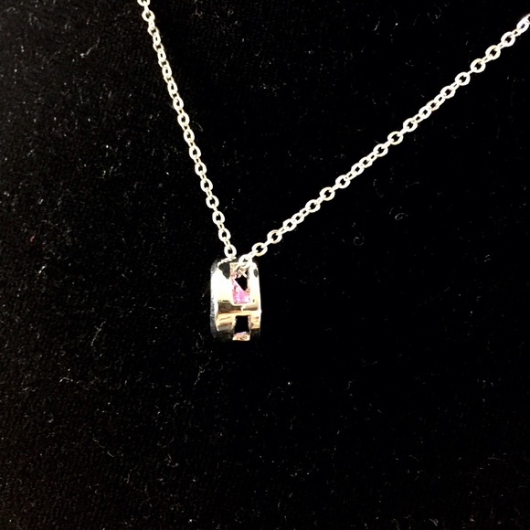 Laila Rowe Pink Solitaire Necklace - Picture 4 of 4