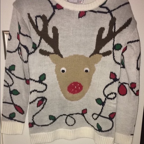 Light up reindeer sweater!!!