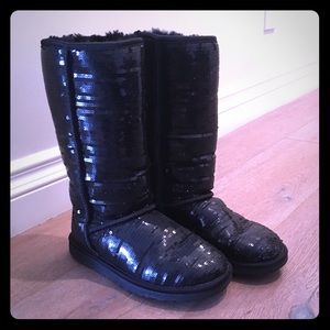 Sequined Ugg boots