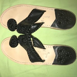 Jack Rogers black sandals