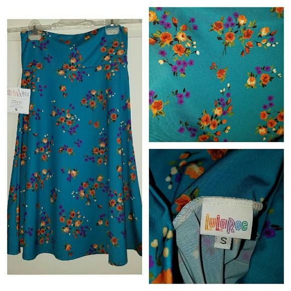 LuLaRoe Azure S flowers