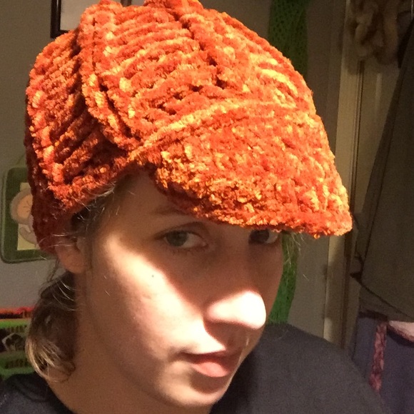 Hand crocheted hat and ear warmer - Picture 2 of 2