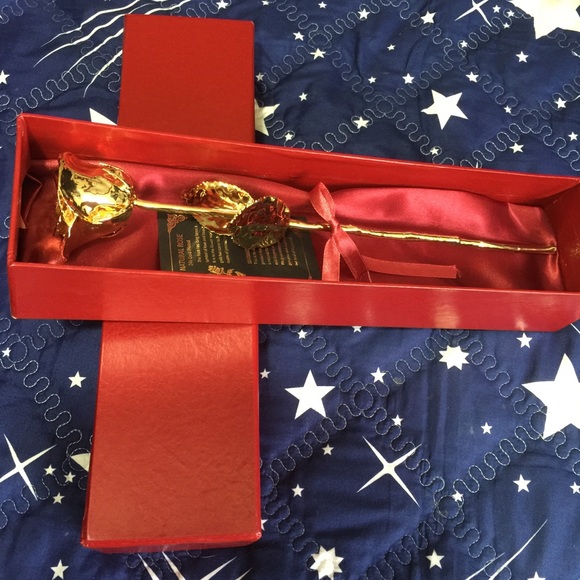 24k Gold Dipped Rose - Picture 4 of 4