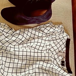 H&M black/white tunic blouse.