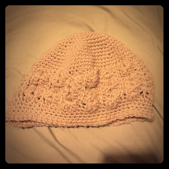 Hand crocheted beanie hat