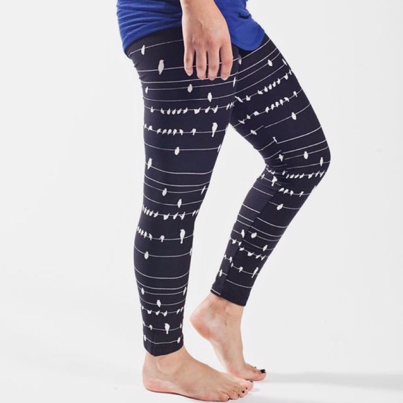 Lularoe UNICORN leggings. OS BIRDS ON THE WIRE - Picture 1 of 1