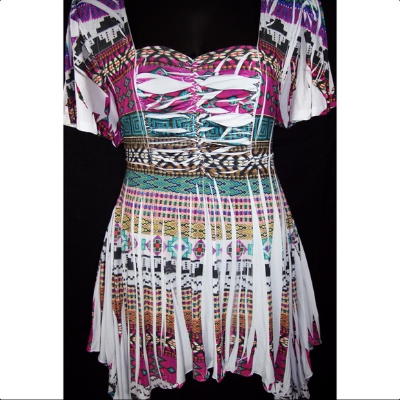 YUMMY PLUS 1X Shark Bite Hem Top NEW - Picture 2 of 8