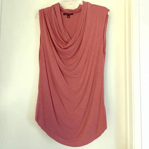 Logix brand Dusty Rose Stretch Knit Top. Sz M