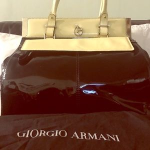 Giorgio Armani patent leather purse 👛