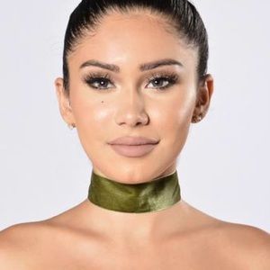 Olive green Choker