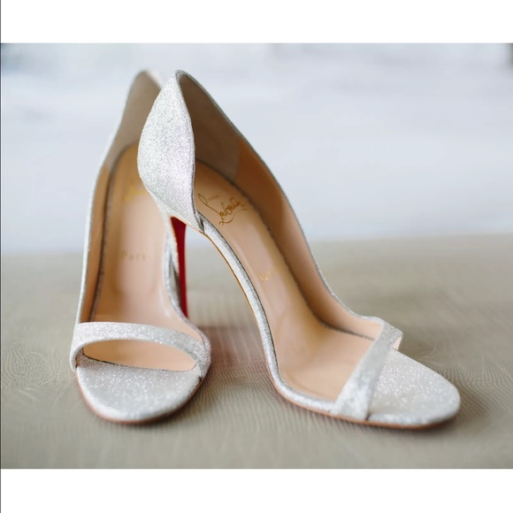 Christian Louboutin Toboggan D'Orsay glitter heels