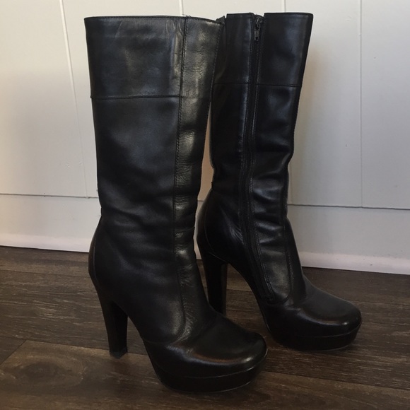 Custom Made Black Leather Boots
