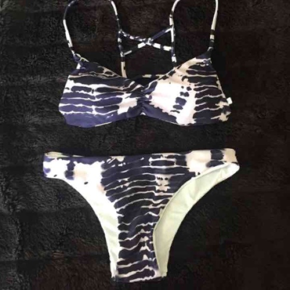 Purple and pink bikini