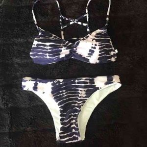 Purple and pink bikini