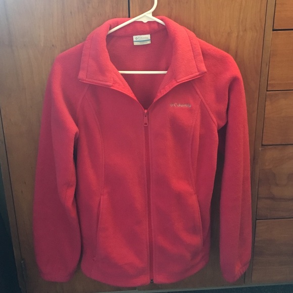 Women's Columbia Pink Fleece Zipper Jacket