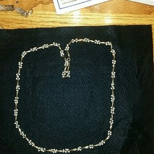 Vintage 28" mini faux pearl necklace