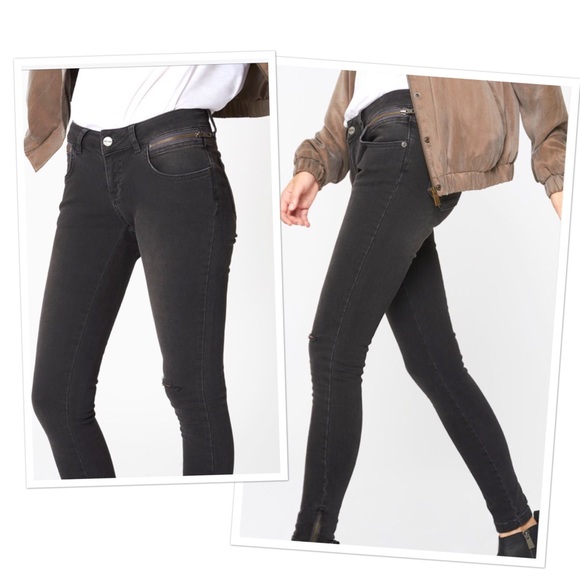 anine bing jagger jean charcoal