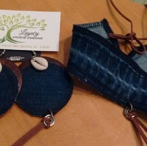 2 pc Handcrafted Necklace and Earring Set