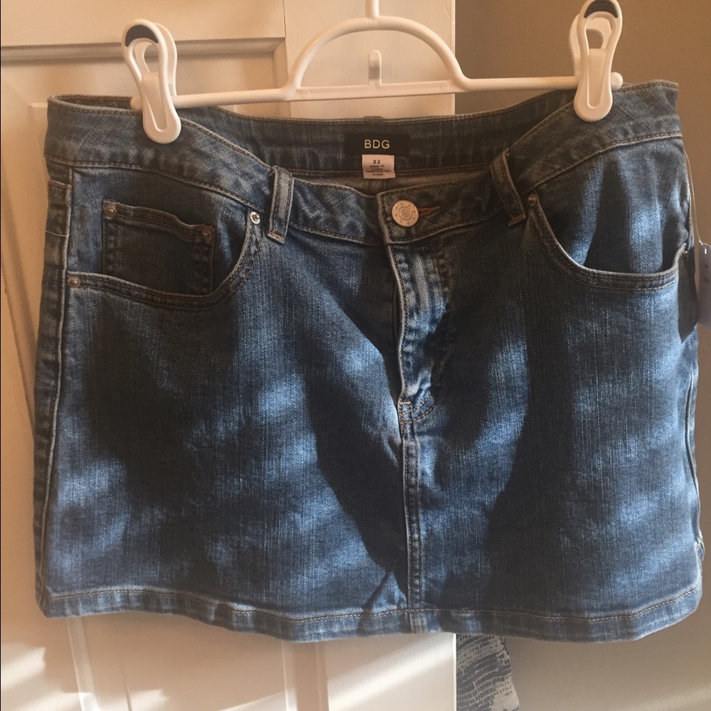 Urban outfitters denim mini skirt