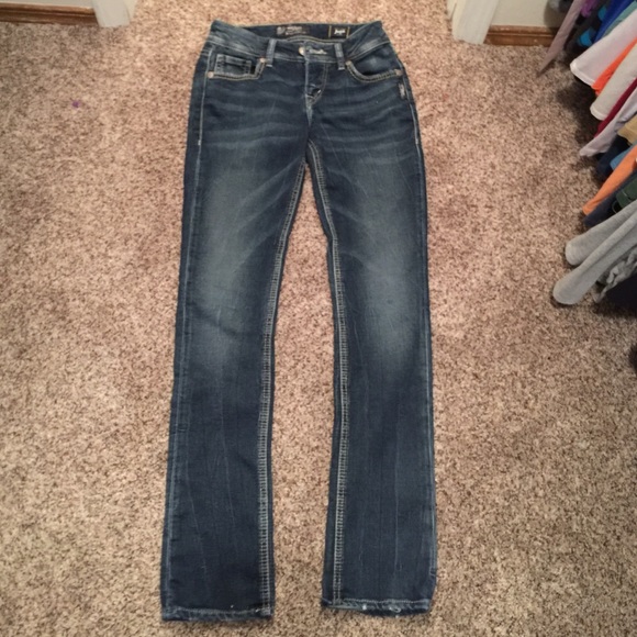 silver joga jeans