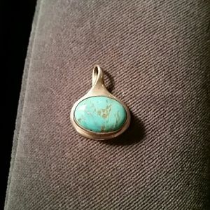 Sterling silver turquoise pendant